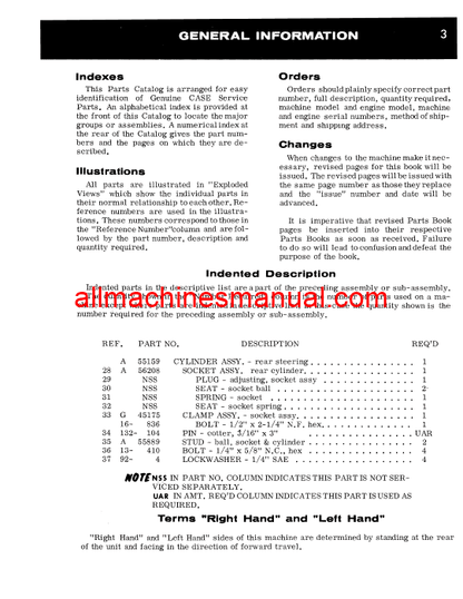 Download Case IH 770 Agri King Tractor Parts Manual A1170