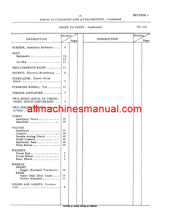 Download Case IH 826, 2826 Tractor Parts Manual TC-132