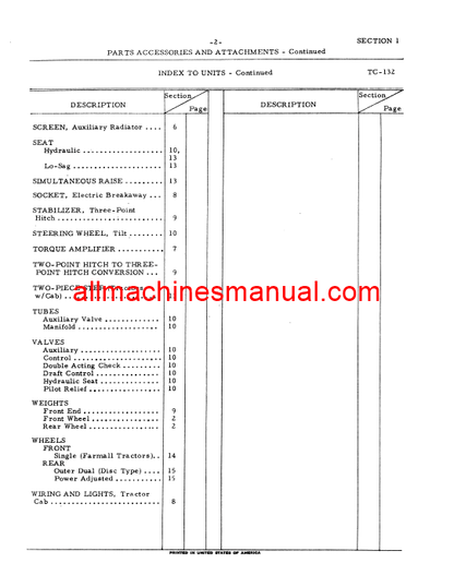 Download Case IH 826, 2826 Tractor Parts Manual TC-132