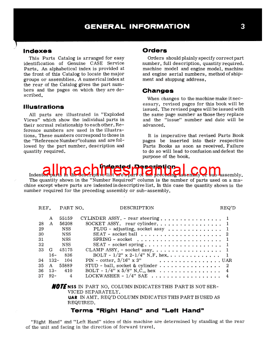 Download Case IH 870 Agri-King Tractor Parts Manual B1116