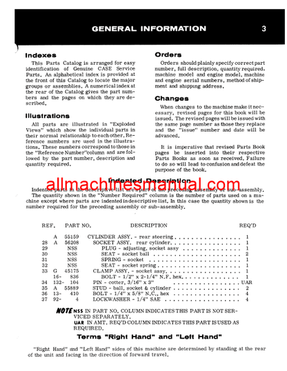 Download Case IH 870 Agri-King Tractor Parts Manual B1116