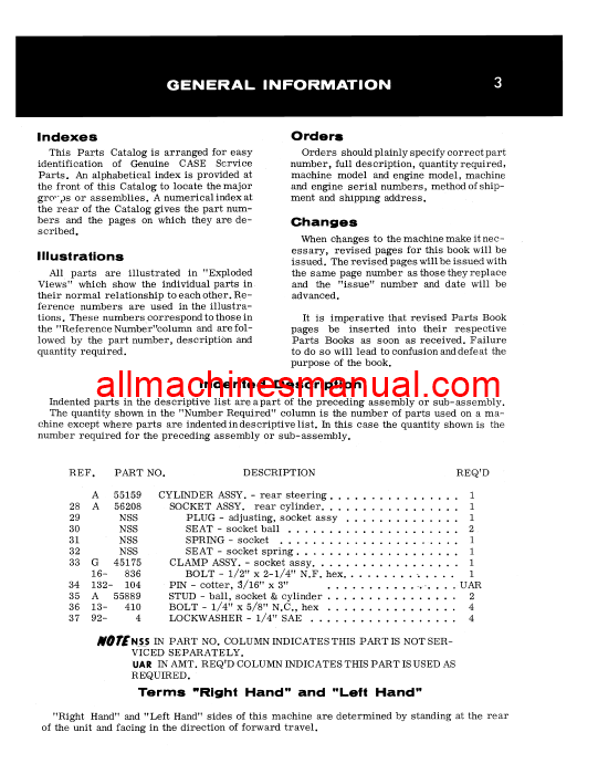 Download Case IH 870 Agri King Tractor Parts Manual C1171