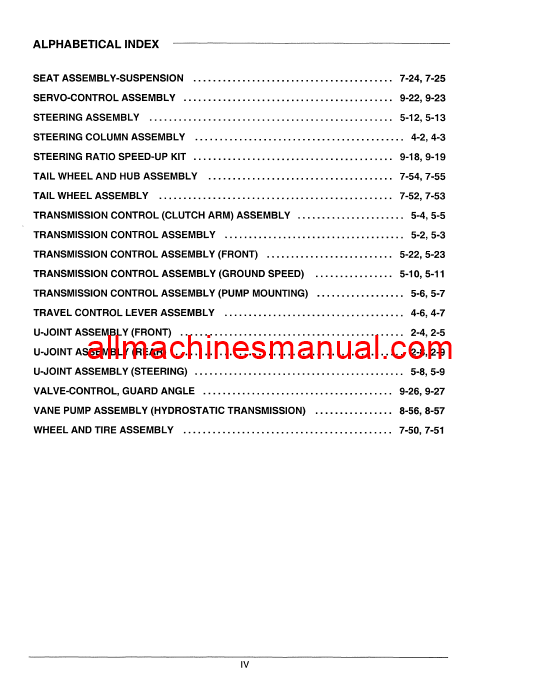 Case IH 8840 Windrower Tractor Pdf Parts Manual 8-4734