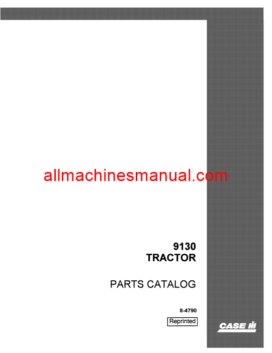 Case IH 9130 Series Tractor Pdf Parts Manual 8-4790