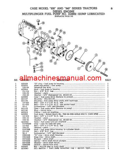 Download Case IH 930, 940 Tractor Parts Manual 678