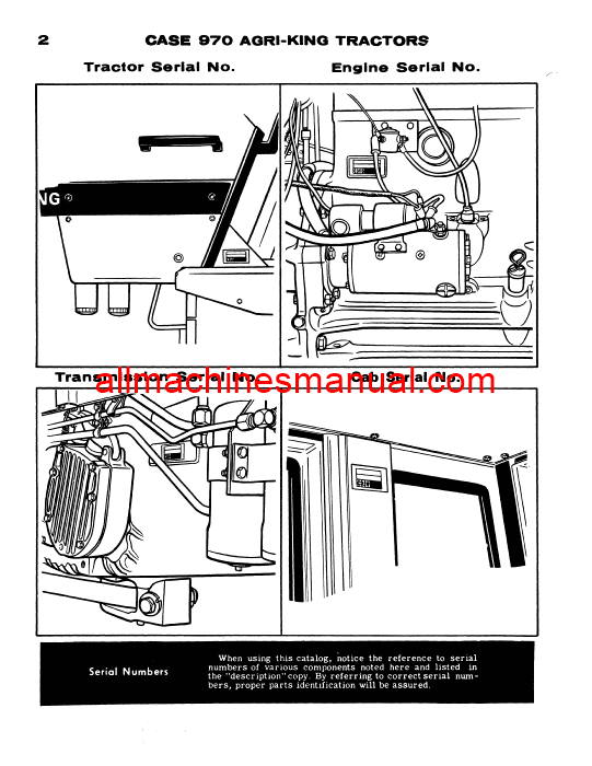 Download Case IH 970 Tractor Parts Manual B1117