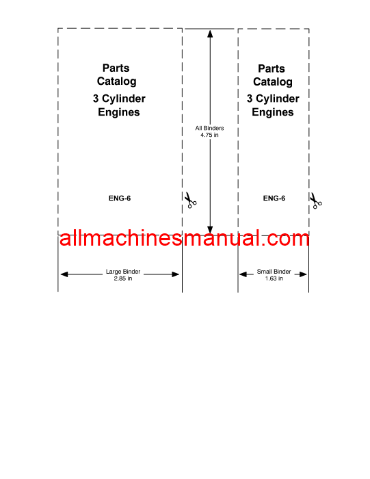 Case IH Engines 3-Cylinder Diesel For 454 , 464 Tractor Pdf Parts Manual ENG-6