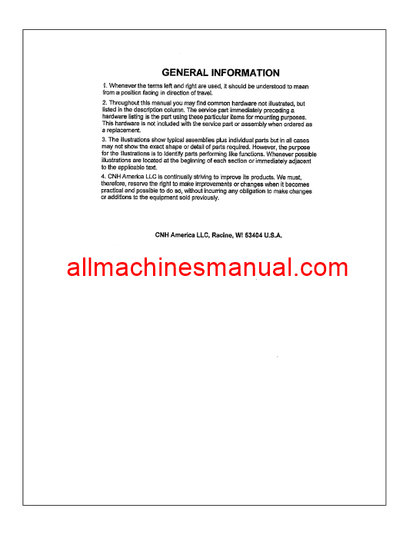 Case IH Farmall 115U Efficient Power Tier 4A Tractor Pdf Parts Manual 696041241