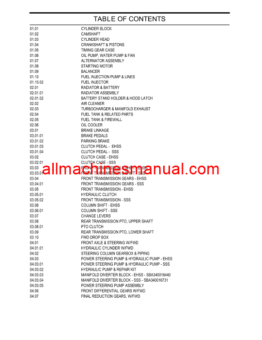 Case IH Farmall 55, 60 With Cab Tractor Pdf Parts Manual 87755279