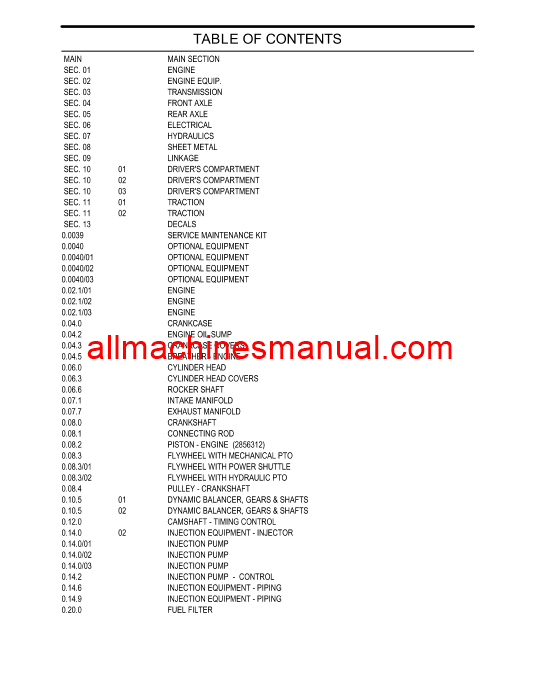 Case IH Farmall 85U, Farmall 95U, Farmall 105U Tractor Pdf Parts Manual 84158799