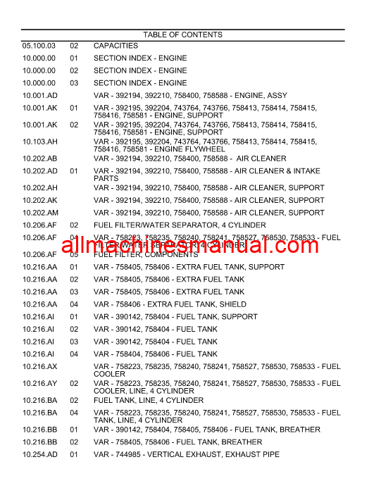 Download Case IH Maxxum 125 Multicontroller Tier 4B Tractor Parts Manual 696049271