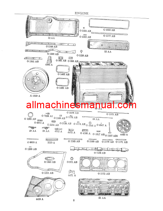 Download Case IH Model L Tractor Parts Manual B172