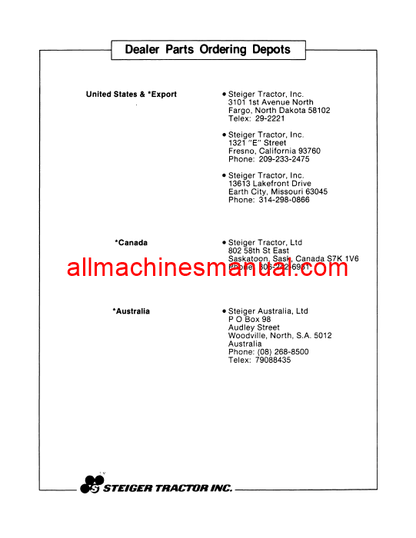 Download Case IH Panther Lion 1000 Powershift Series Tractor Parts Manual 37-164