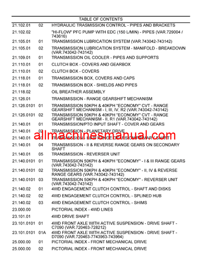 Download Case IH Puma 170 CVT Tractor Parts Manual 47860437