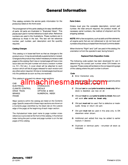 Download Case IH Puma Wildcat 1000 Powershiift Series Tractor Parts Manual 37-157R1