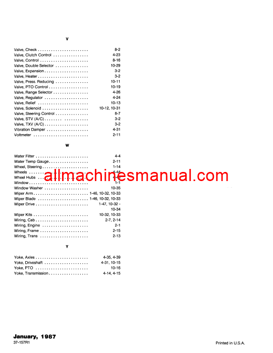 Download Case IH Puma Wildcat 1000 Powershiift Series Tractor Parts Manual 37-157R1