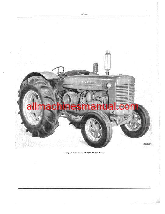 Download Case IH Super WD-9, WDR-9, WR-9S Tractor Parts Manual TC-51