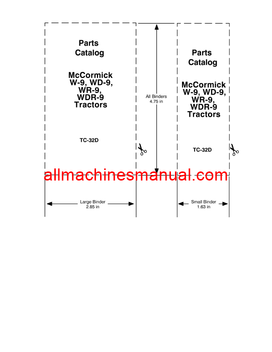 Download Case IH W-9, WD-9, WDR-9, WR-9 Tractor Parts Manual TC-32D