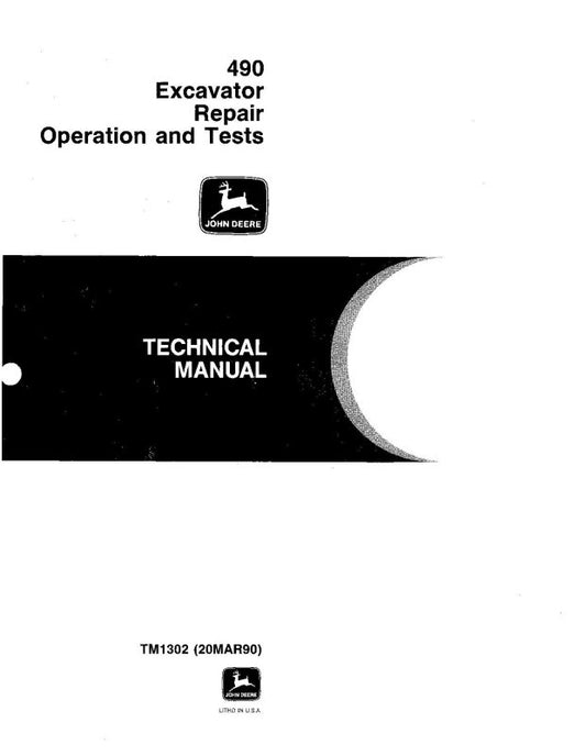 Diagnostic and Repair Manual - John Deere 490 Crawler Excavator (TM1302)