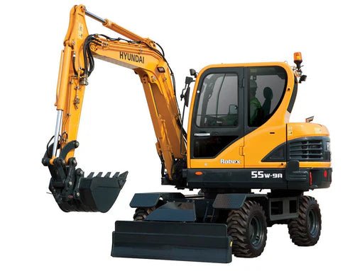 Hyundai R55w-9a Wheel Excavator Pdf Parts Manual