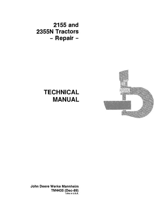 John Deere 2155 and 2355N Tractor Service Repair Manual (TM4435)