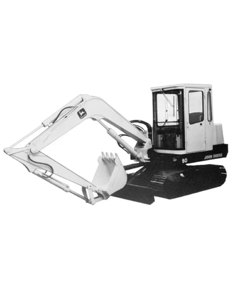 John Deere 30 and 50 Compact Excavators Service Technical Manual (TM1380)