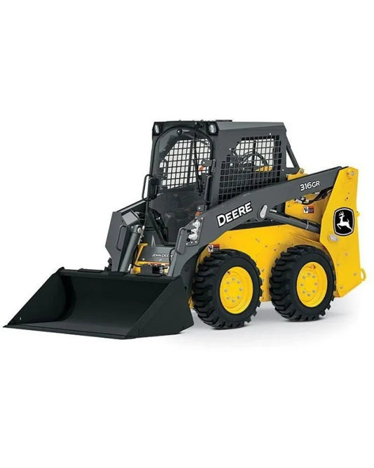 John Deere 316GR and 318G Skid Steer Loader with Manual Control (SN. from J288093) Operation and Test Manual (TM13848X19)