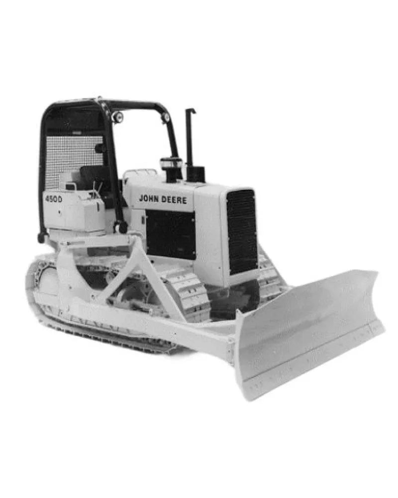 John Deere 450D Crawler Dozer and 455D Crawler Loader Service Technical Manual (TM1291)