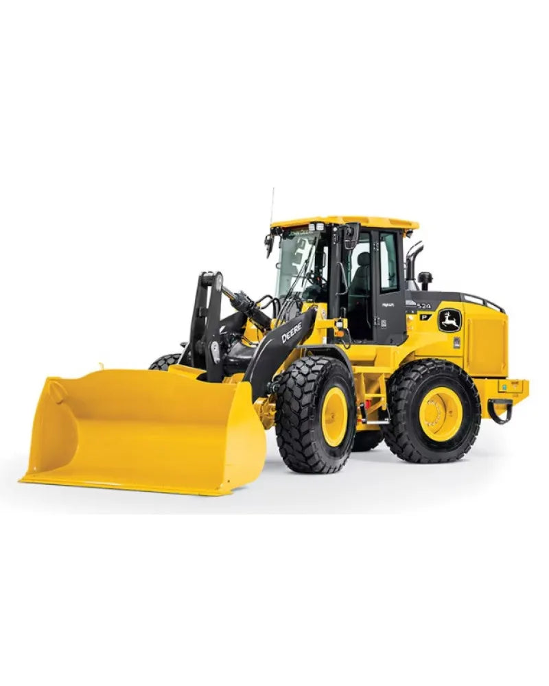John Deere 524 P-Tier (SN. L_15418-18489) 4WD Wheel Loader Operation and Test Manual (TM14655X019)