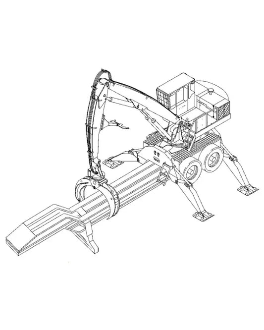 John Deere 535 (SN: 001002-) Knuckleboom Trailer Mount Log Loader Service Manual (TM1876)