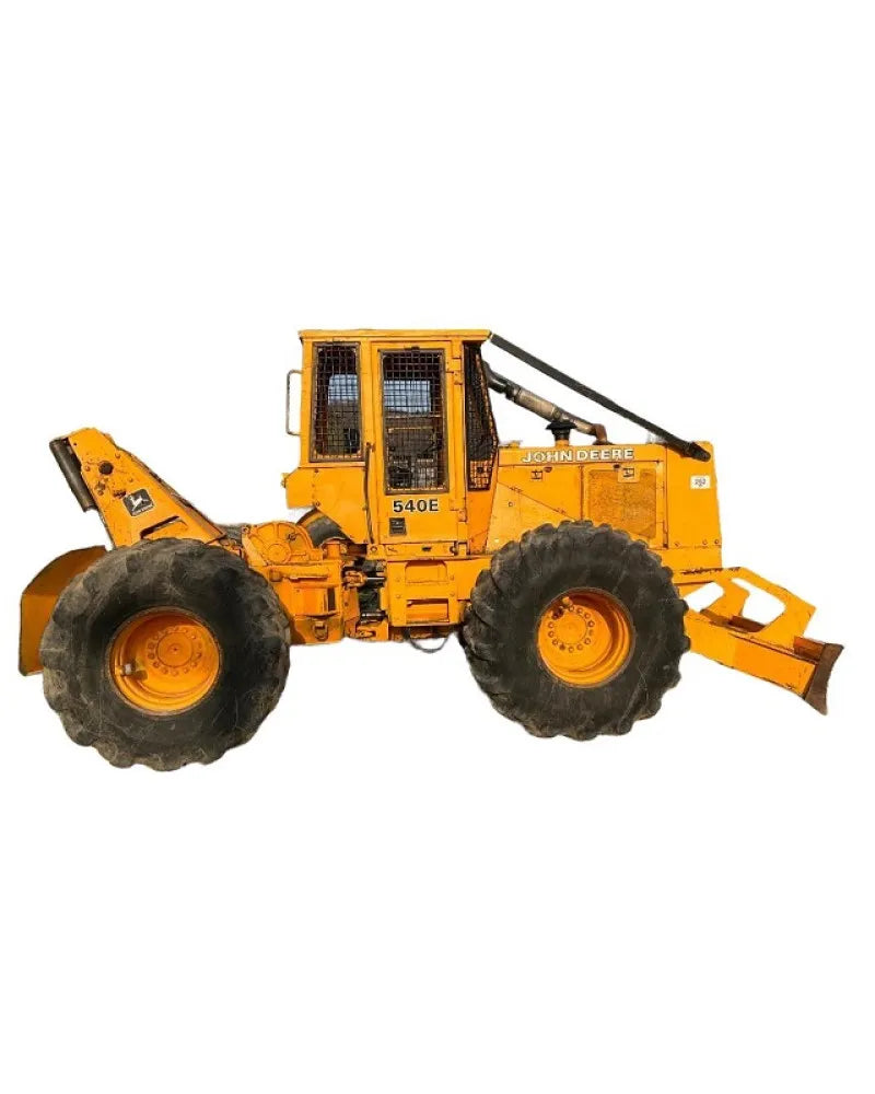 John Deere 540E, 640E, 740E Skidder, 548E, 648E and 748E Grapple Skidder Operation and Test Manual (TM1485)