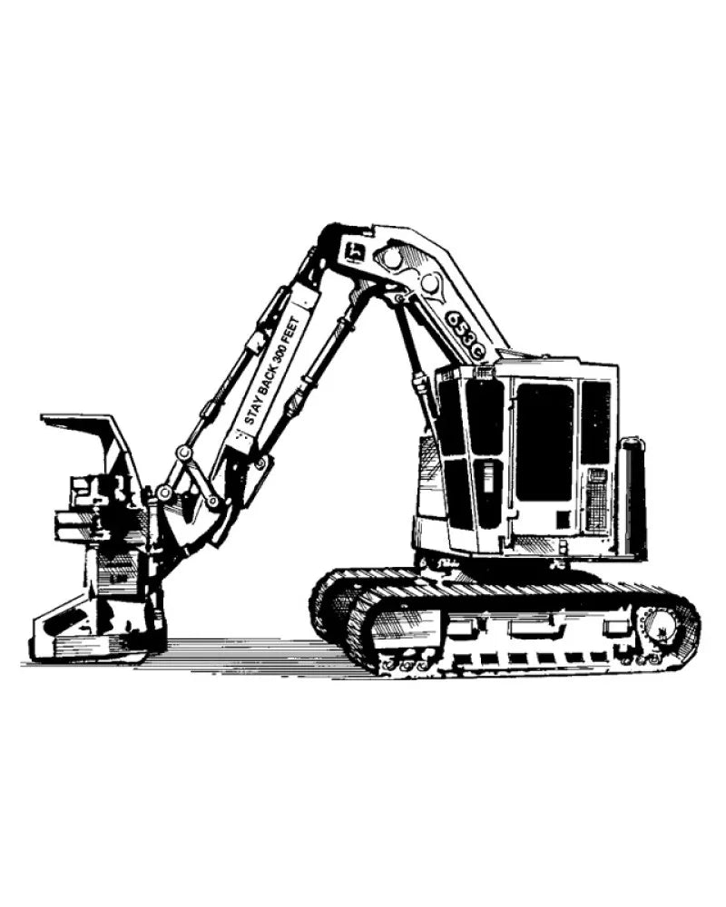 John Deere 653G (SN: 880060-) Tracked Feller Bunchers Operation and Test Manual (TM1868)