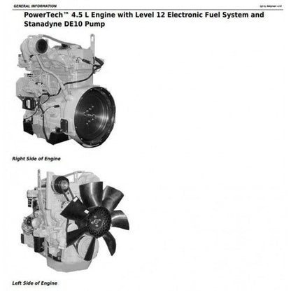 John Deere Powertech 4.5L & 6.8L Diesel Engines Pdf Service Repair Technical Manual CTM331-2