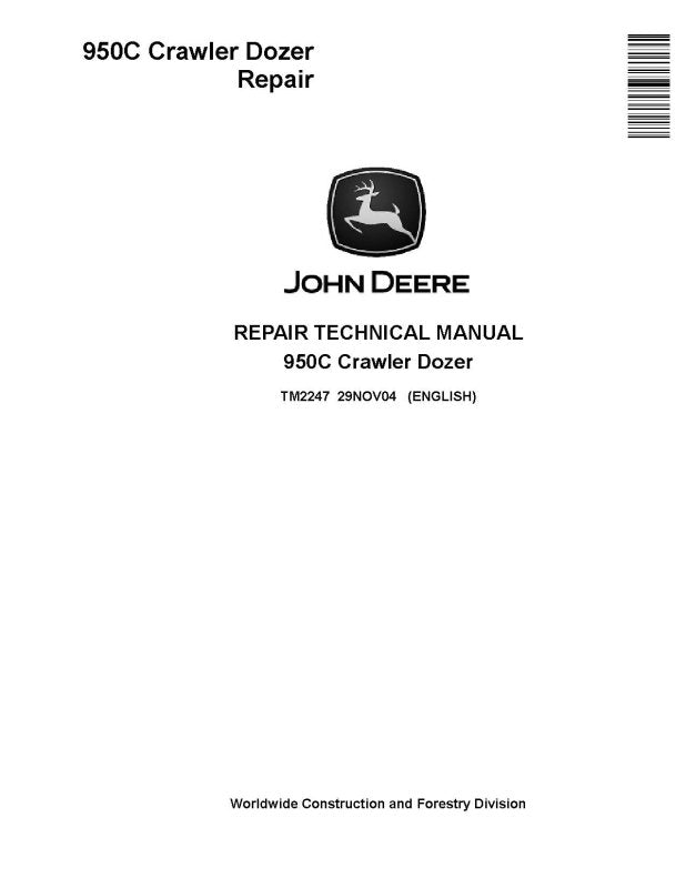 Repair Manual - John Deere 950C Crawler Dozer (TM2247)