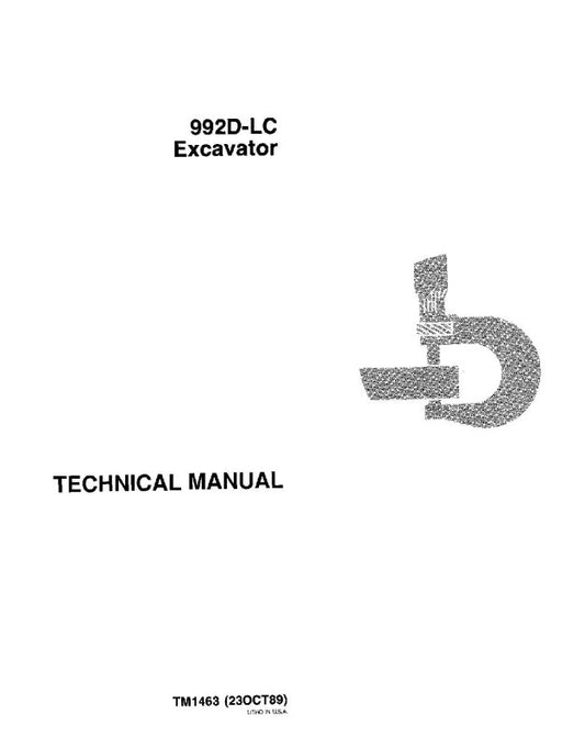 Repair Manual - John Deere 992D-LC Crawler Excavator (TM1463)
